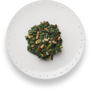 Espinacas Salteadas Con Pasas Y Bacon