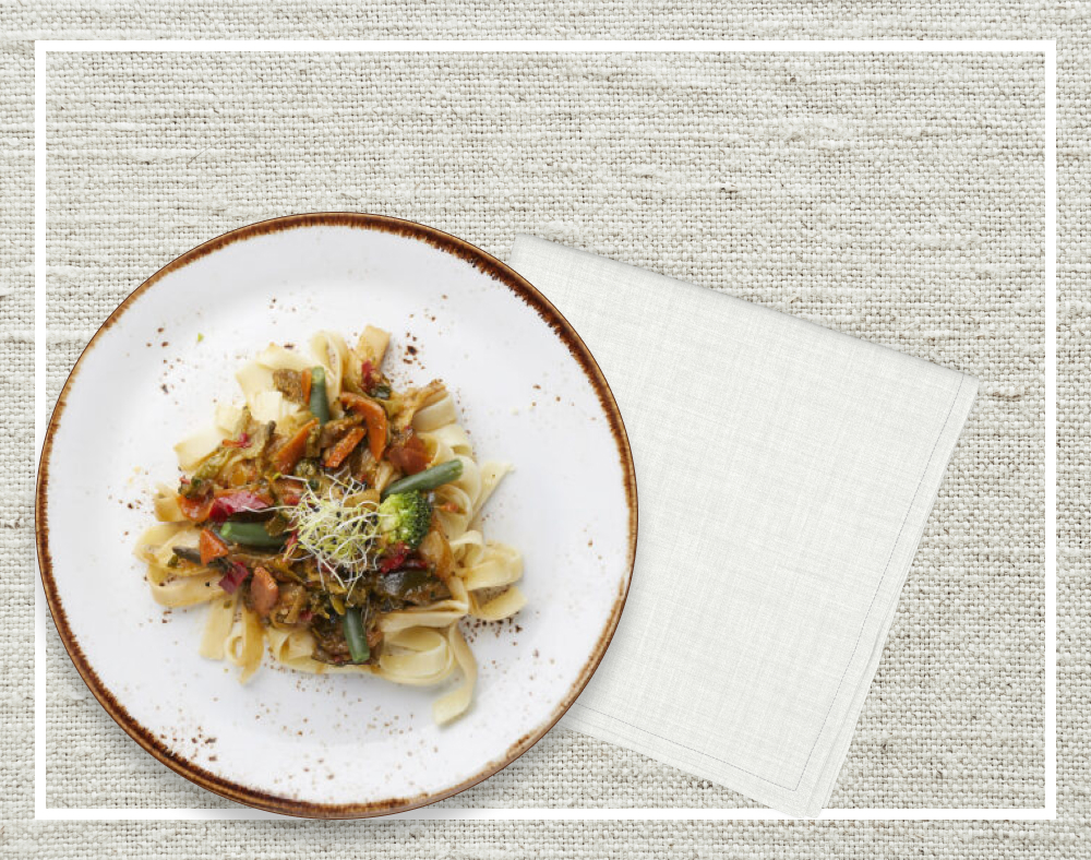Tagliatelle Con Verduras Y Soja Tagliatelle Con Verduras Y Soja