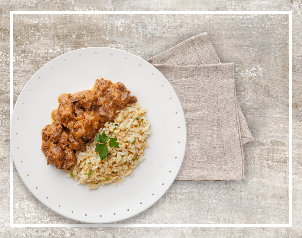 Goulash De Ternera Húngaro Con Arroz Pilaf Goulash De Ternera Húngaro Con Arroz Pilaf